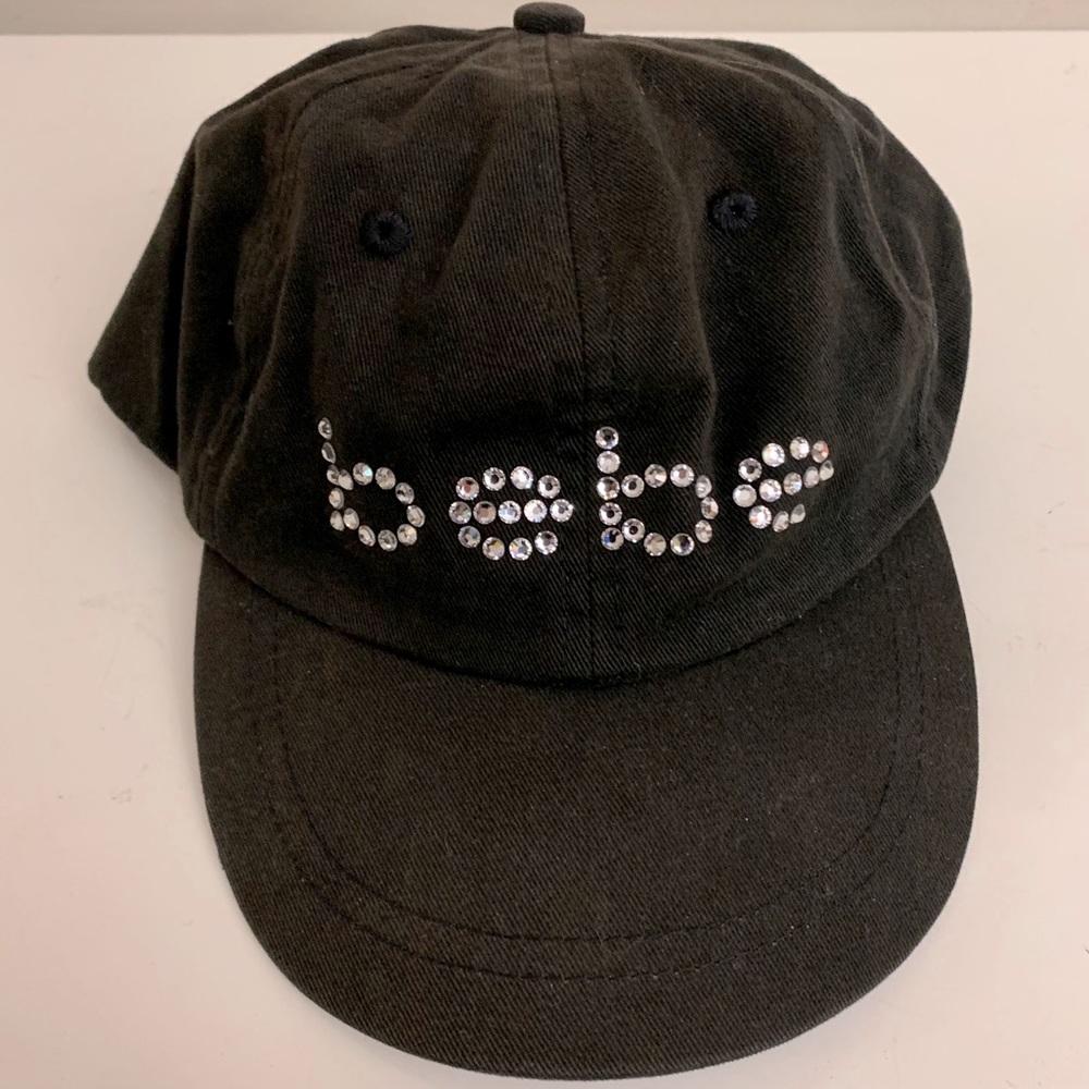 Bebe Embellished Crystal Baseball Hat